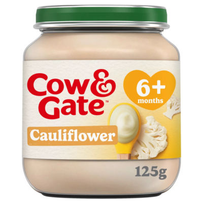 Cow & Gate Cauliflower baby food snack jar 125g - British product