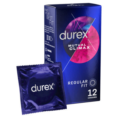 Durex Mutual Climax Regular Fit condoms 12 pack - British product