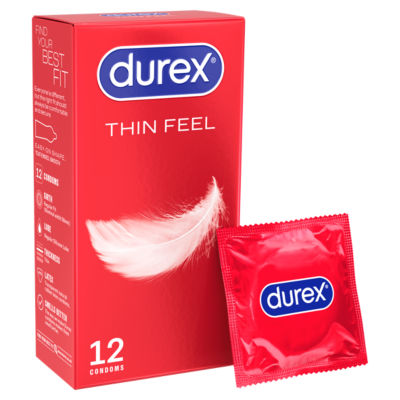 Durex Thin Feel Regular Fit condoms 12 pack - British product
