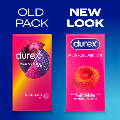 Durex Pleasure Me Ribbed and Dotted Condoms 12 Pack - British product