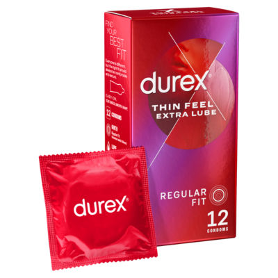 Durex Thin Feel Extra Lube condoms 12 pack - British product