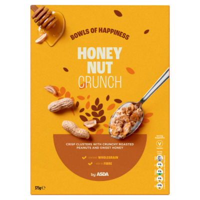ASDA Honey Nut Crunch cereal 375g - British product
