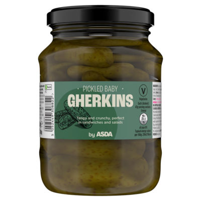 ASDA Pickled Baby Gherkins Pickle 340g