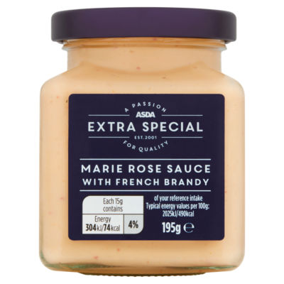 ASDA Marie Rose Sauce with French Brandy Condiment 195g