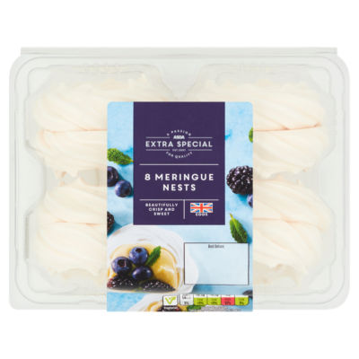 ASDA Exceptional meringue nests 8 pack - British product