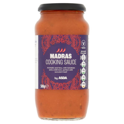 ASDA Madras Curry Cooking Sauce 500g - British product