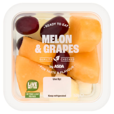 ASDA Sweet & Juicy Melon & Grapes Fruit Snack 160g