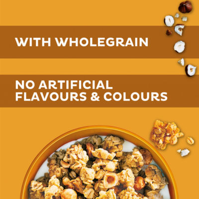 Kellogg's Crunchy Nut Caramelised Hazelnut Granola 380g - British product