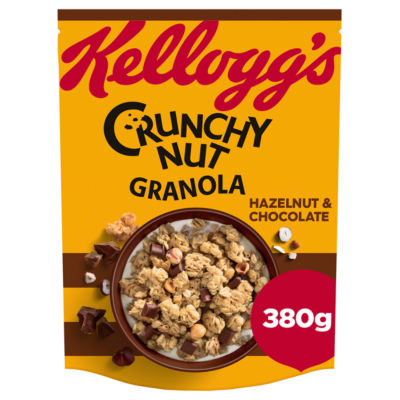 Kellogg's Crunchy Nut chocolate & hazelnut granola 380g, UK version