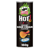 Pringles sharing crisps hot sour cream flavour 160g, imported from the UK