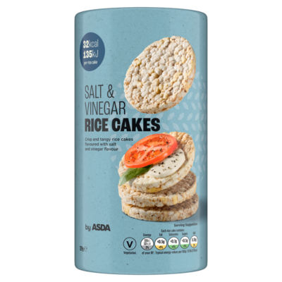 ASDA salt and vinegar rice cakes 129g - British product