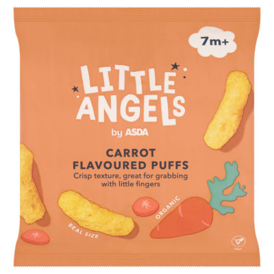 ASDA Little Angels carrot flavoured puffs 20g, UK version