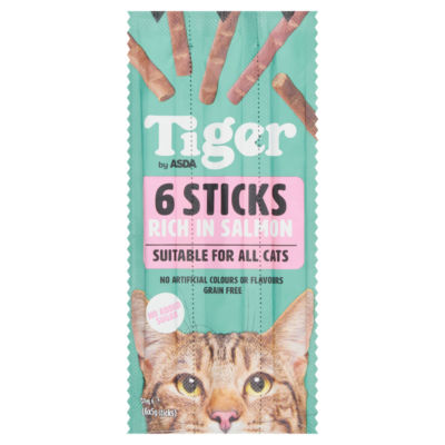 Tiger Sticks Rich in Salmon Cat Treats 6 x 5g (30g)