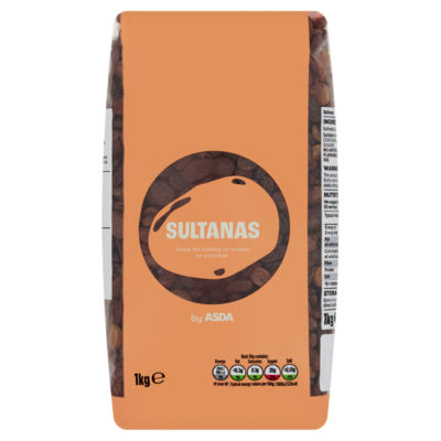 ASDA Sultanas 1kg Dried Fruit Pack