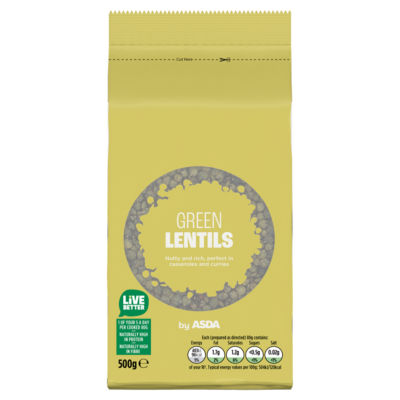 ASDA Dried Green Lentils 500g