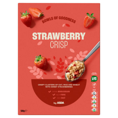 ASDA Strawberry Crisp Cereal 500g