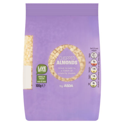 ASDA chopped almonds 100g - British product