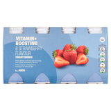 ASDA strawberry flavour yogurt drinks 8 x 100g - British product