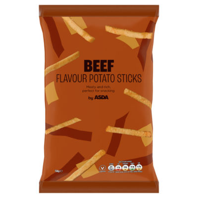 ASDA Beef Flavour Potato Sticks Crisps 150g