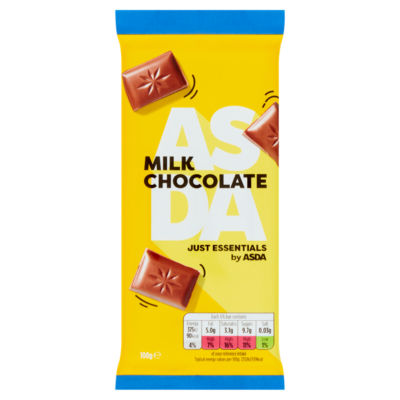 Just Essentials Vegetarian Milk Chocolate Bar 90g, UK version