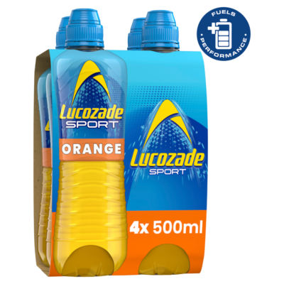 Lucozade Sport Orange Isotonic Sports Drink 4 x 500ml