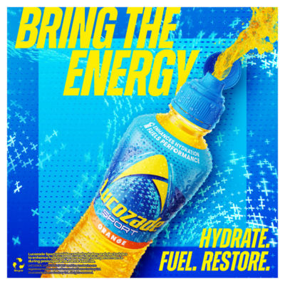 Lucozade Sport Orange Isotonic Sports Drink 4 x 500ml