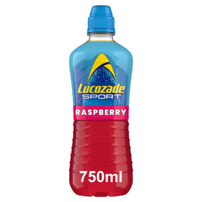 Lucozade Sport Raspberry flavour isotonic drink 750ml, UK version
