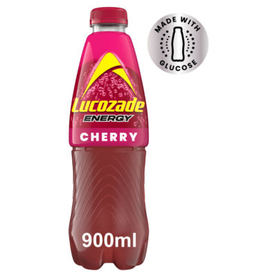 Lucozade energy drink wild cherry 900ml, UK version
