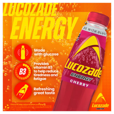 Lucozade energy drink wild cherry 900ml, UK version