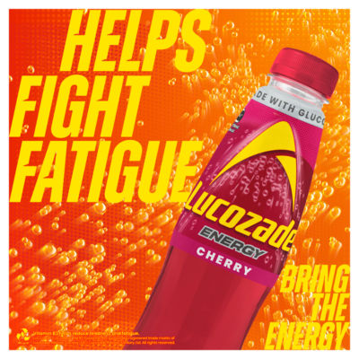 Lucozade Energy Wild Cherry Drink 4x380ml, UK version