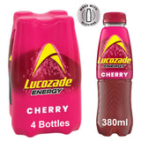 Lucozade Energy Wild Cherry Drink 4x380ml, UK version