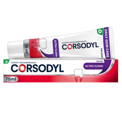 Corsodyl Ultra Clean Gum Care Toothpaste 75ml - British product