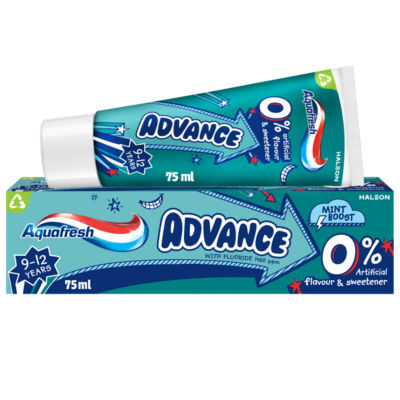 Aquafresh kids advance toothpaste for ages 9-12 75ml - British product