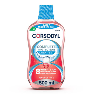 Corsodyl Complete Protection Mouthwash Extra Fresh 500ml - British product