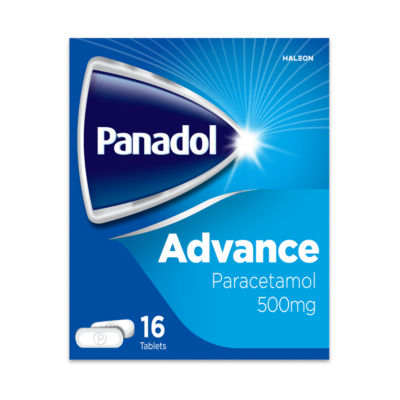 Panadol Advance paracetamol tablets 16s, imported from the UK