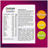 Centrum Women 50+ multivitamin tablets 30s - British product
