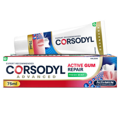 Corsodyl Active Gum Repair Fresh Mint Toothpaste 75ml - British product