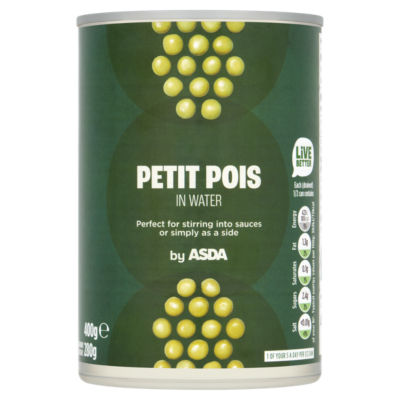 ASDA Petit Pois in Water 400g - British product