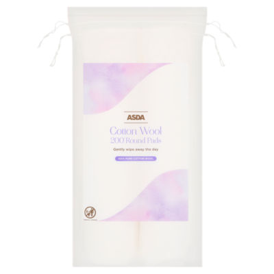 ASDA Round Cotton Wool Pads Pack of 200