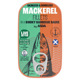 ASDA canned mackerel fillets in smoky barbecue sauce 125g - British product