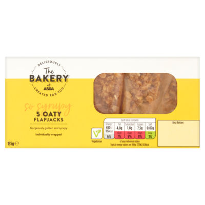 ASDA 5 Oaty Flapjack Slices 135g