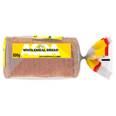 ASDA wholemeal bread 800g, UK version