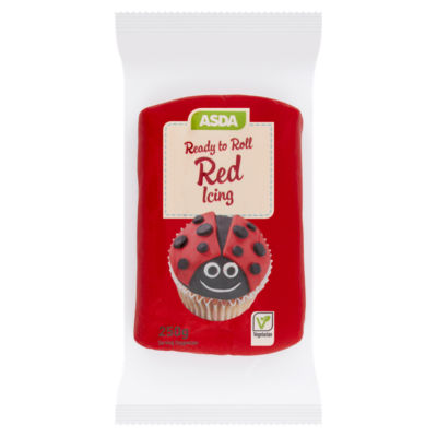 ASDA Ready to Roll Icing Red 250g - British product