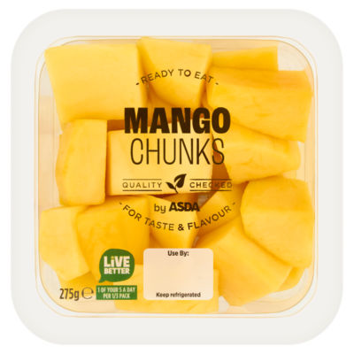 ASDA juicy and sweet mango chunks 275g - British product