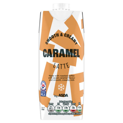 ASDA caramel latte coffee drink 330ml - British product