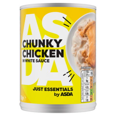 ASDA Chunky Chicken in White Sauce Canned Ready Meal 392g
