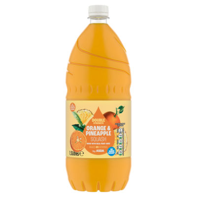 Asda Orange and Pineapple Squash 1.5 Litre bottle - British product