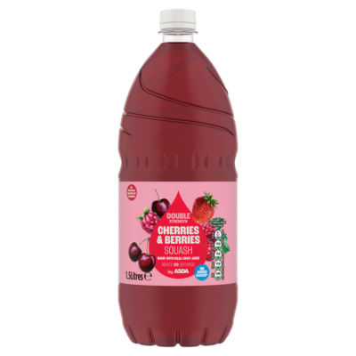 ASDA Cherries & Berries Squash Fruit Drink 1.5 Litres