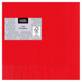 George Home red 2-ply paper napkins 50pk, UK version