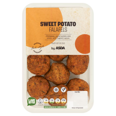 ASDA Sweet Potato Falafels 220g - British product